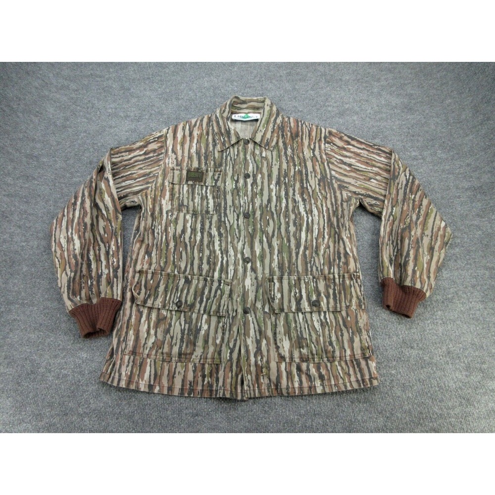 Liberty Mens Field Jacket Regular Brown Realtree Camo Utility Pockets Medium